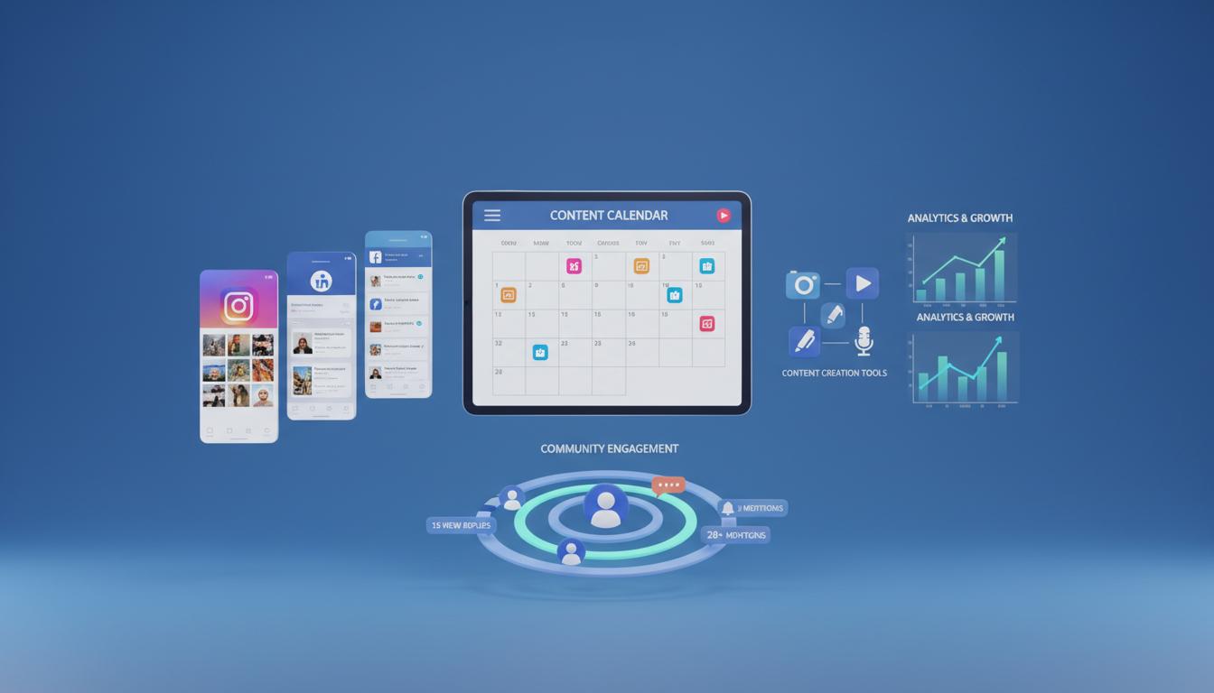 Social Media Management Dashboard with Content Calendar
